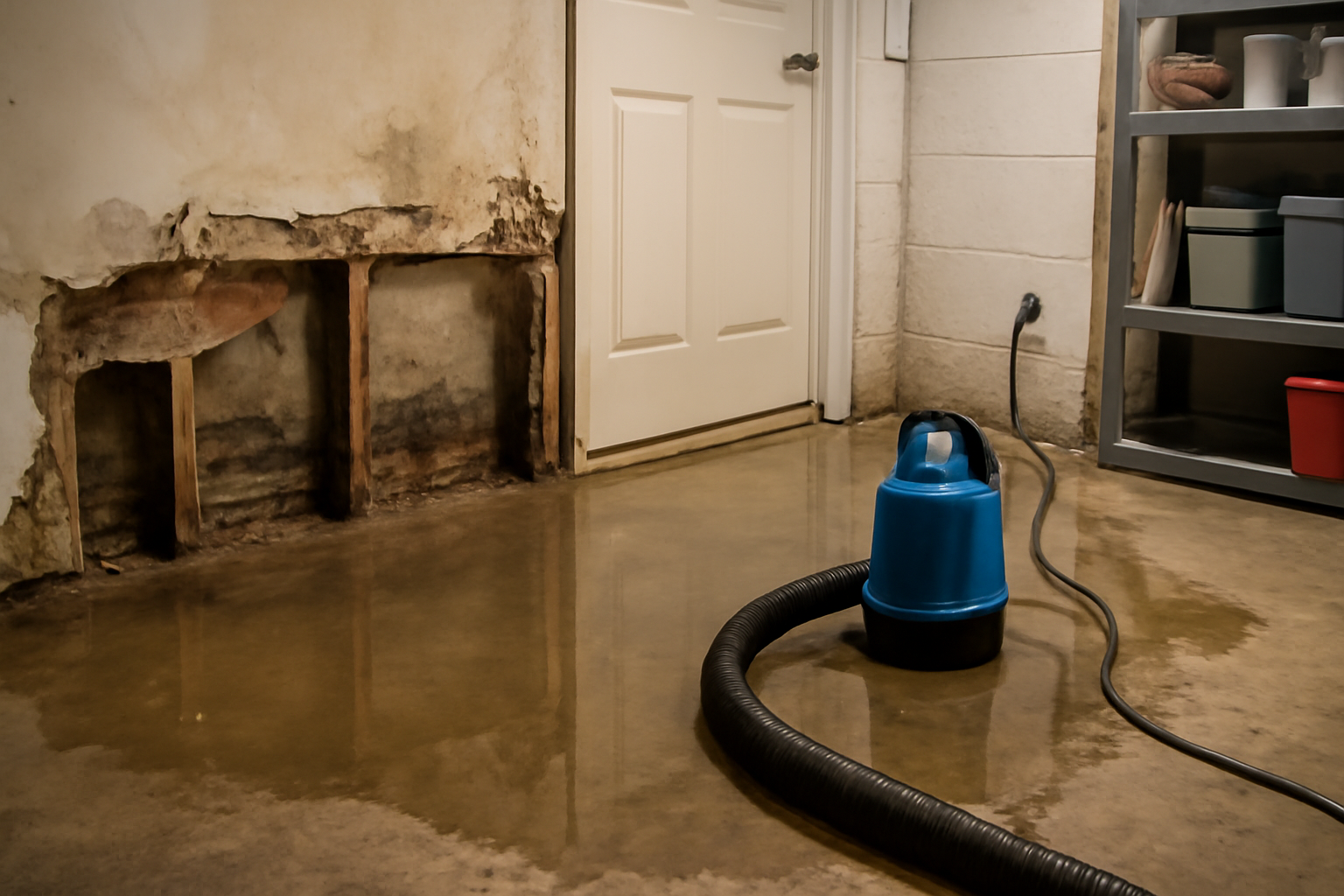 Basement Water Extraction in Falmouth, MA