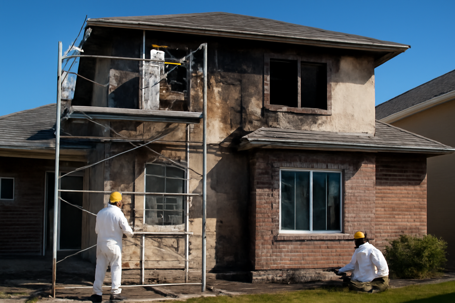 Fire damage restoration service