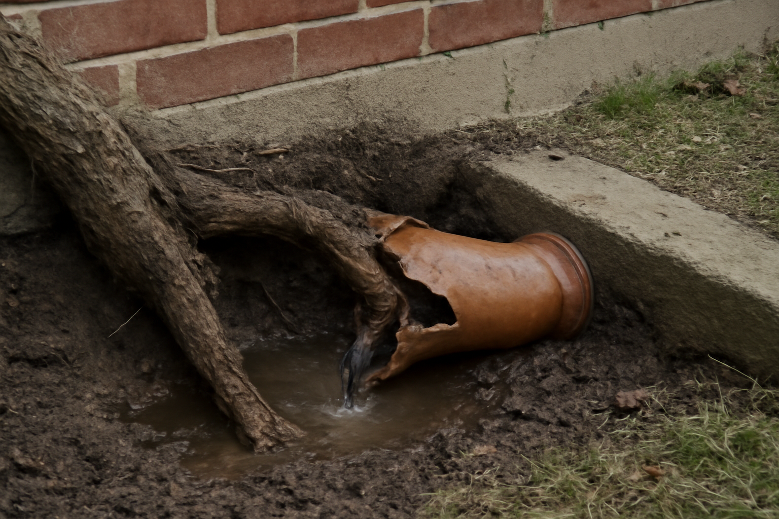 Tree Root Pipe Damage Water Removal in Falmouth, MA